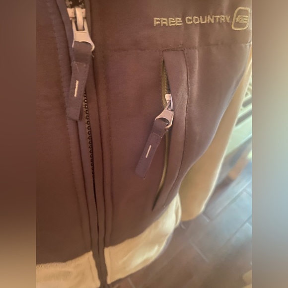 FREE COUNTRY FLEECE JACKET XS AVACADO/GREY - Picture 6 of 10